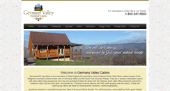 Desktop Screenshot of germanyvalleycabins.com